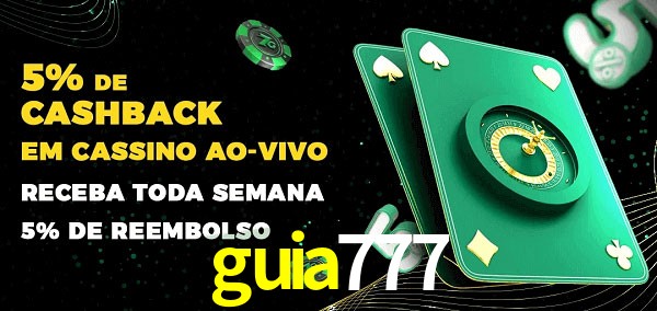 Promoções do cassino ao Vivo guia777